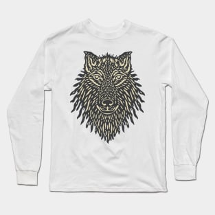 Wolf Face Long Sleeve T-Shirt